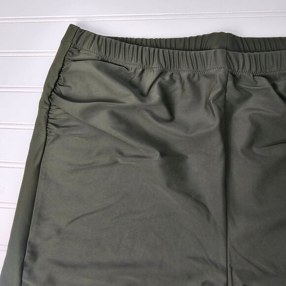 Universal Standard Women's Green Elastic Waist Swim Shorts Size 2X NWT - Picture 3 of 12